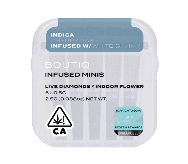 Boutiq Infused Minis Pre Rolls Cherry Gas x White Gummy